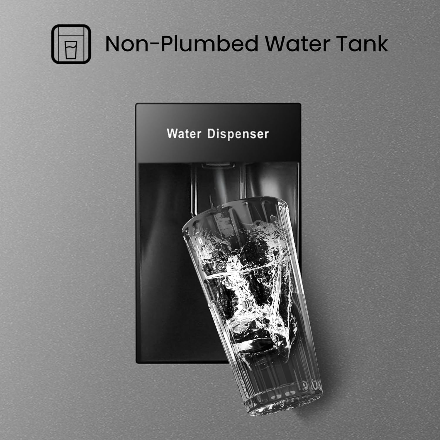 Hisense RB327N4WCE 55cm Freestanding 50/50 Fridge Freezer - 256 litre capacity - Total No Frost - Non-plumbed Water Dispenser - Silver - E Rated, H182.4 x W55 x D55.6 (cm) [Energy Class E]