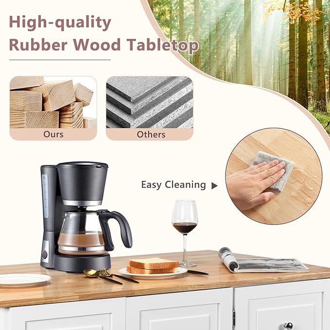 TANGZON Large Rolling Kitchen Island, Kitchen Storage Trolley with Extendable Wood Worktop, Adjustable Shelves, 3 Drawers & Side Handles, Mobile Utility Serving Cart for Home Dining Room