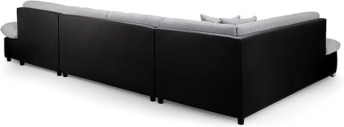 Honeypot Sofa Bed - Bergen Corner Sofabed with Storage - Fabric Pull Out Double Sofa Bed U Shaped Couch | Set Up Included | Made in EU | Built to Last (Left Hand Facing Corner)