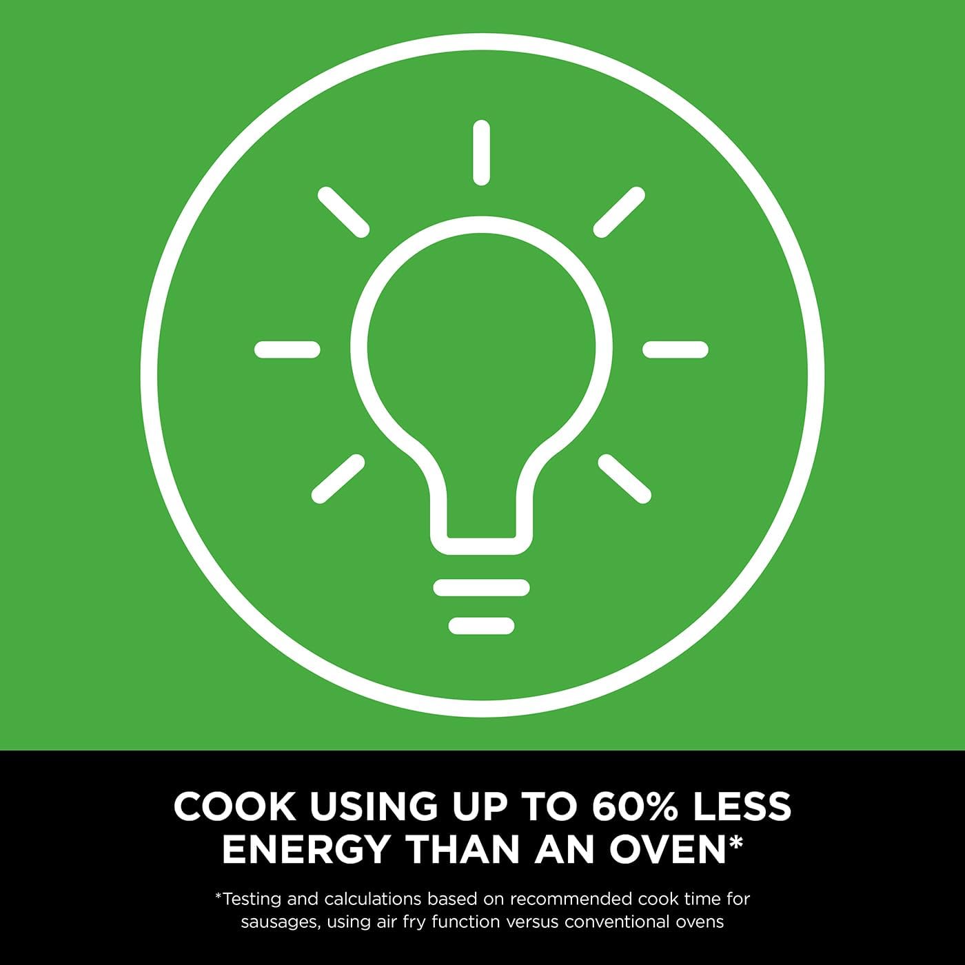 Ninja Air Fryer MAX PRO, 6.2L, Uses No Oil, Large Square Single Drawer, Roast, Bake, Air Fry, Family Size, Digital, Cook From Frozen, Non-Stick, Dishwasher Safe Basket & Crisper Plate, Grey, AF180UK