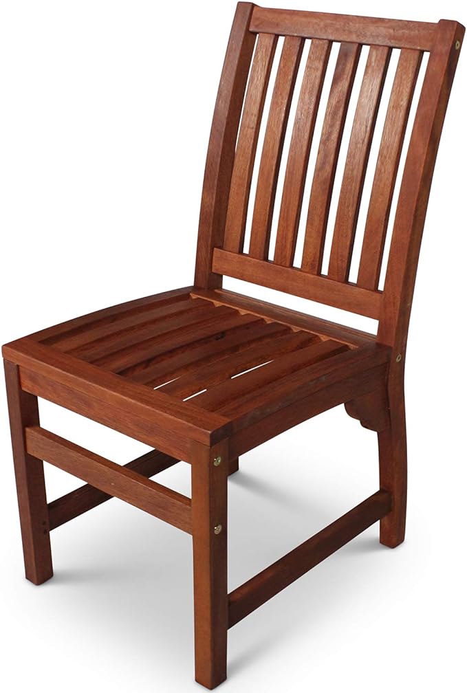 BrackenStyle Devon Hardwood Dining Set - Round Table 4 Chairs