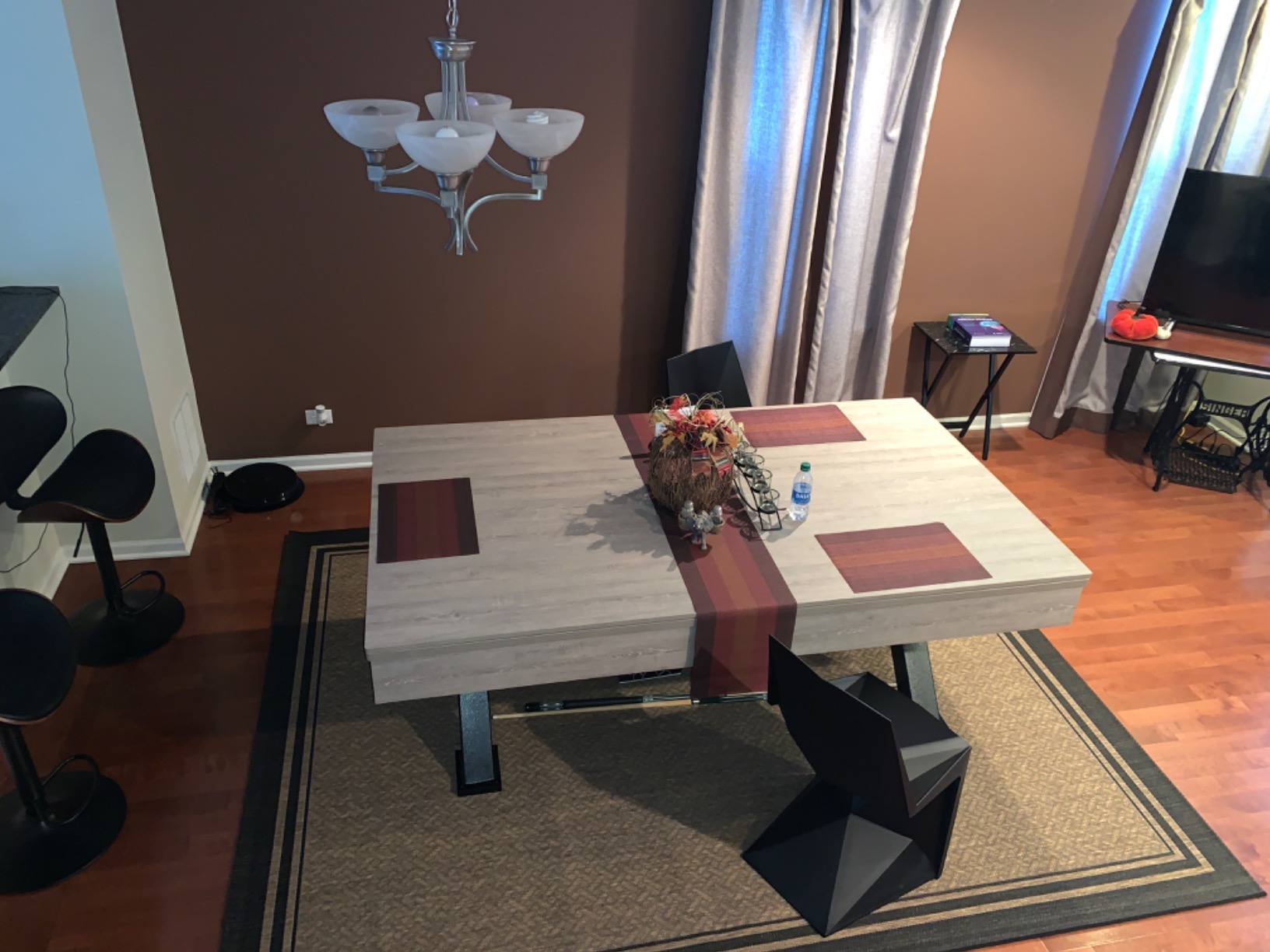 【Sports&Outdoors】Black Canyon 7' Pool Table with Dining Top