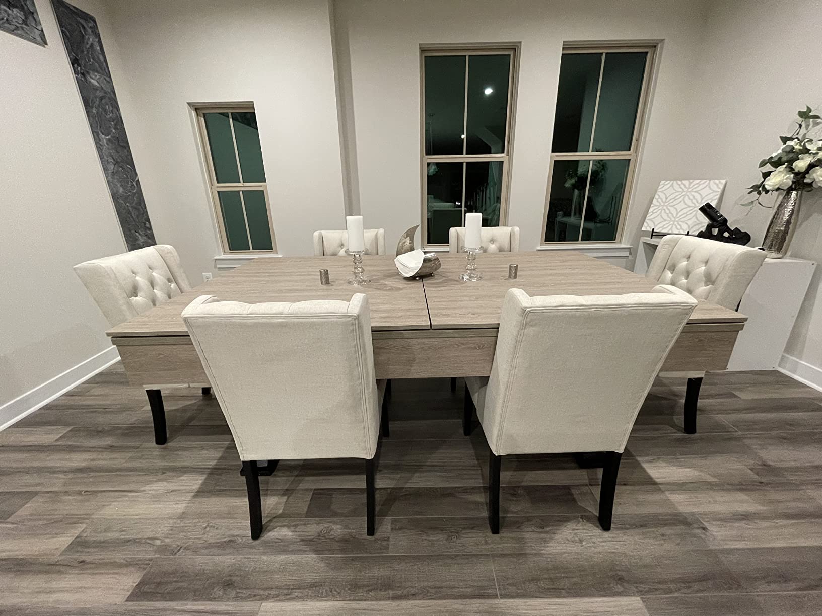 【Sports&Outdoors】Black Canyon 7' Pool Table with Dining Top