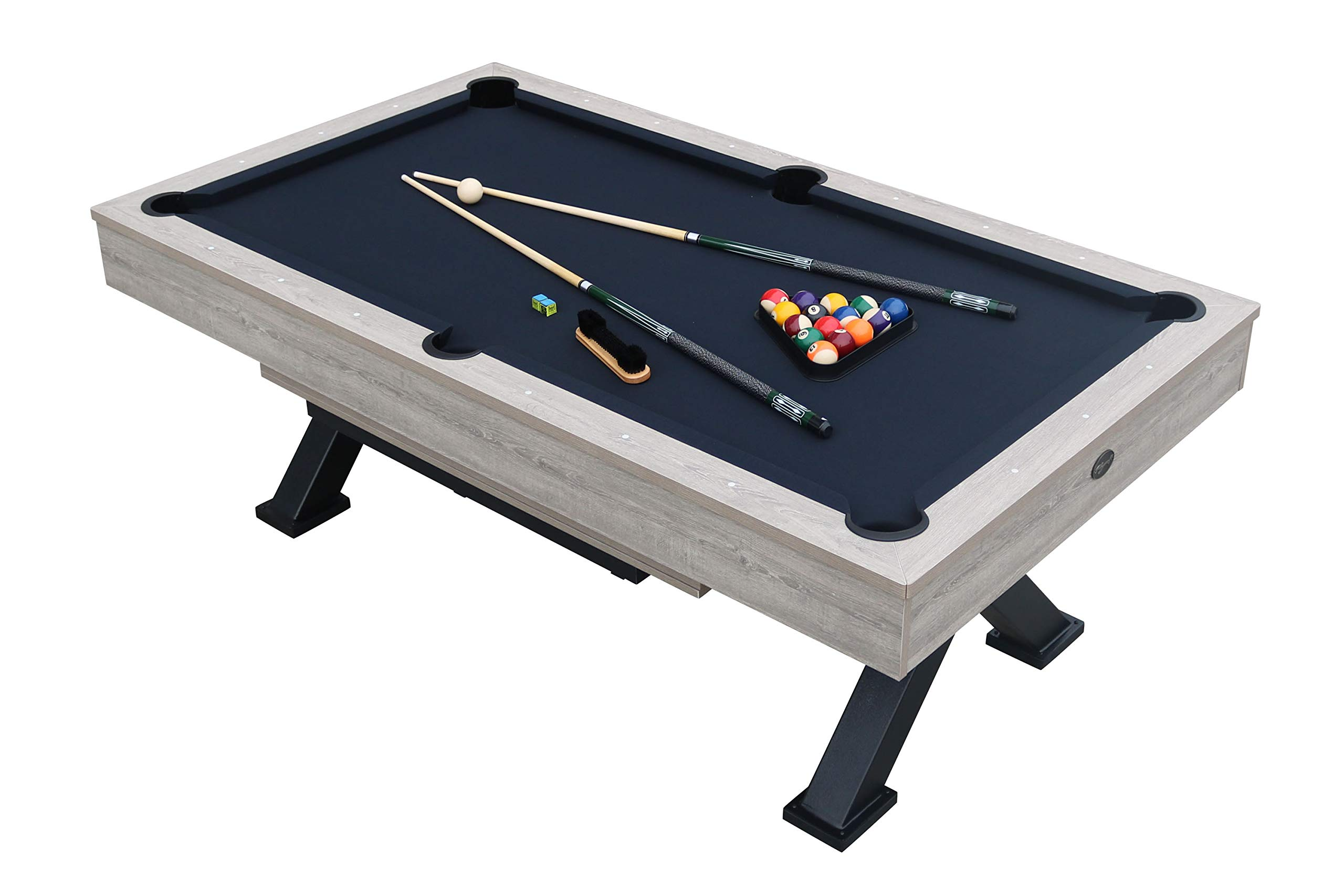 【Sports&Outdoors】Black Canyon 7' Pool Table with Dining Top
