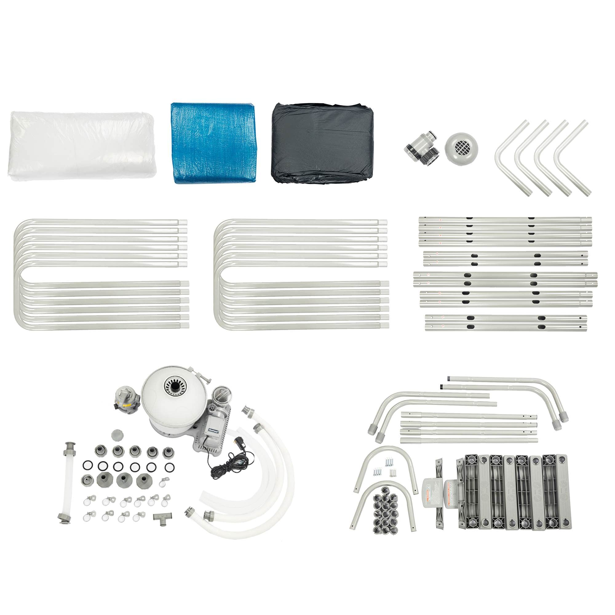 【Sports&Outdoors】【BS】532x266x132 Swimming Pool Family Adult Paddling Pool Outdoor