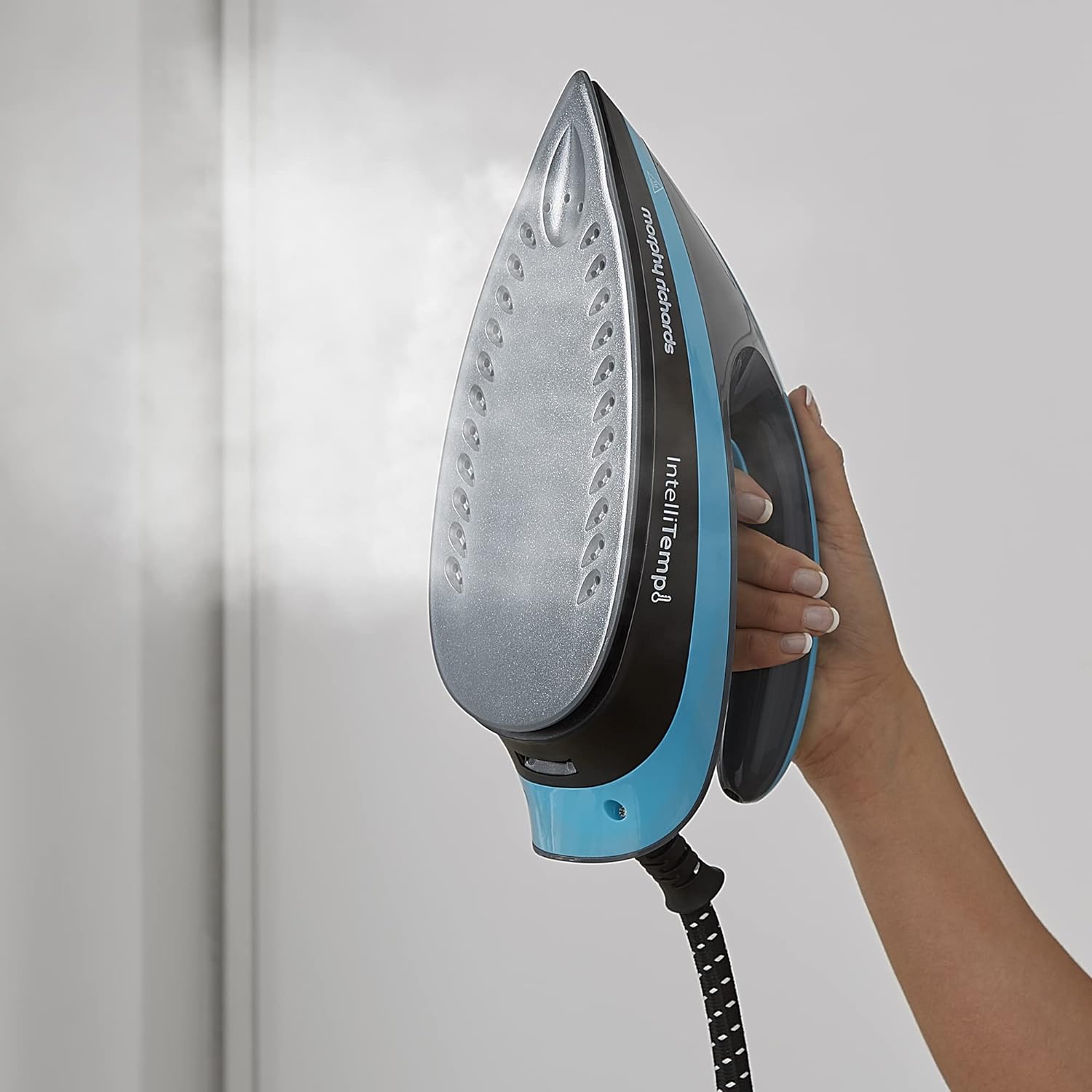 Morphy Richards Speed Steam Pro Steam Generator Iron With Intellitemp, 1.6L Water Tank, Auto Shut-off, Autoclean Technology, Blue, 332103