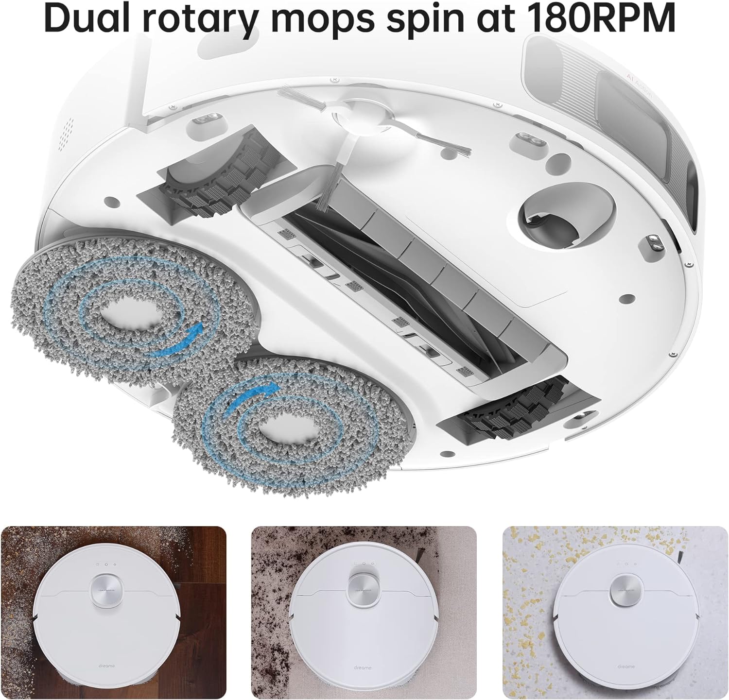 dreame L10s Ultra Robot Vacuum Cleaner with Mop, 5300Pa Robot Vacuum Cleaner Self Cleaning, Lidar Navigation, Dual Rotary Mopping, 3D Obstacle Detection, Robotic Vacuum for Hard Floor&Carpet