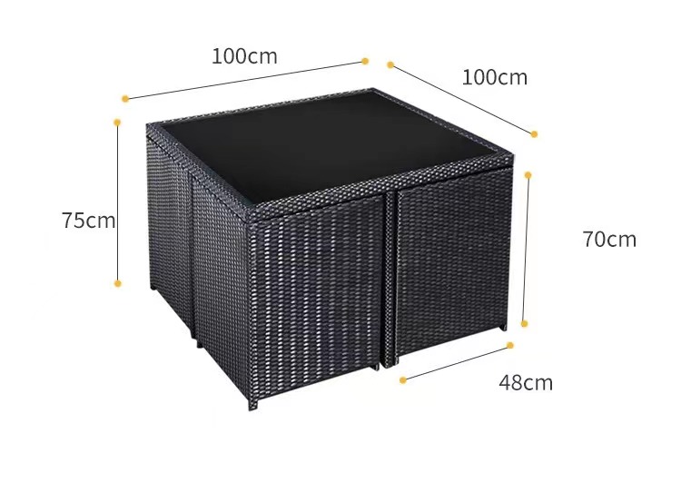 Outdoor Rattan Creative Furniture Rattan Chair Leisure Table