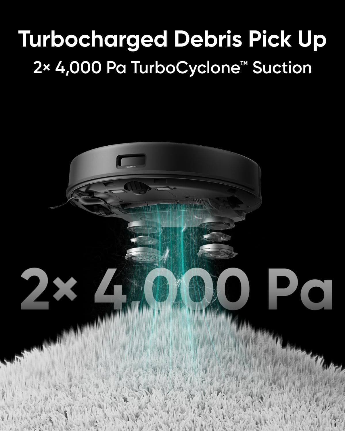 eufy X8 Pro Robot Vacuum Cleaner with Mop and Self-Empty Station, Twin-Turbine™ 2× 4000Pa Suction, Active Detangling™ Roller Brush, and iPath™ Laser Navigation for Pet Hair