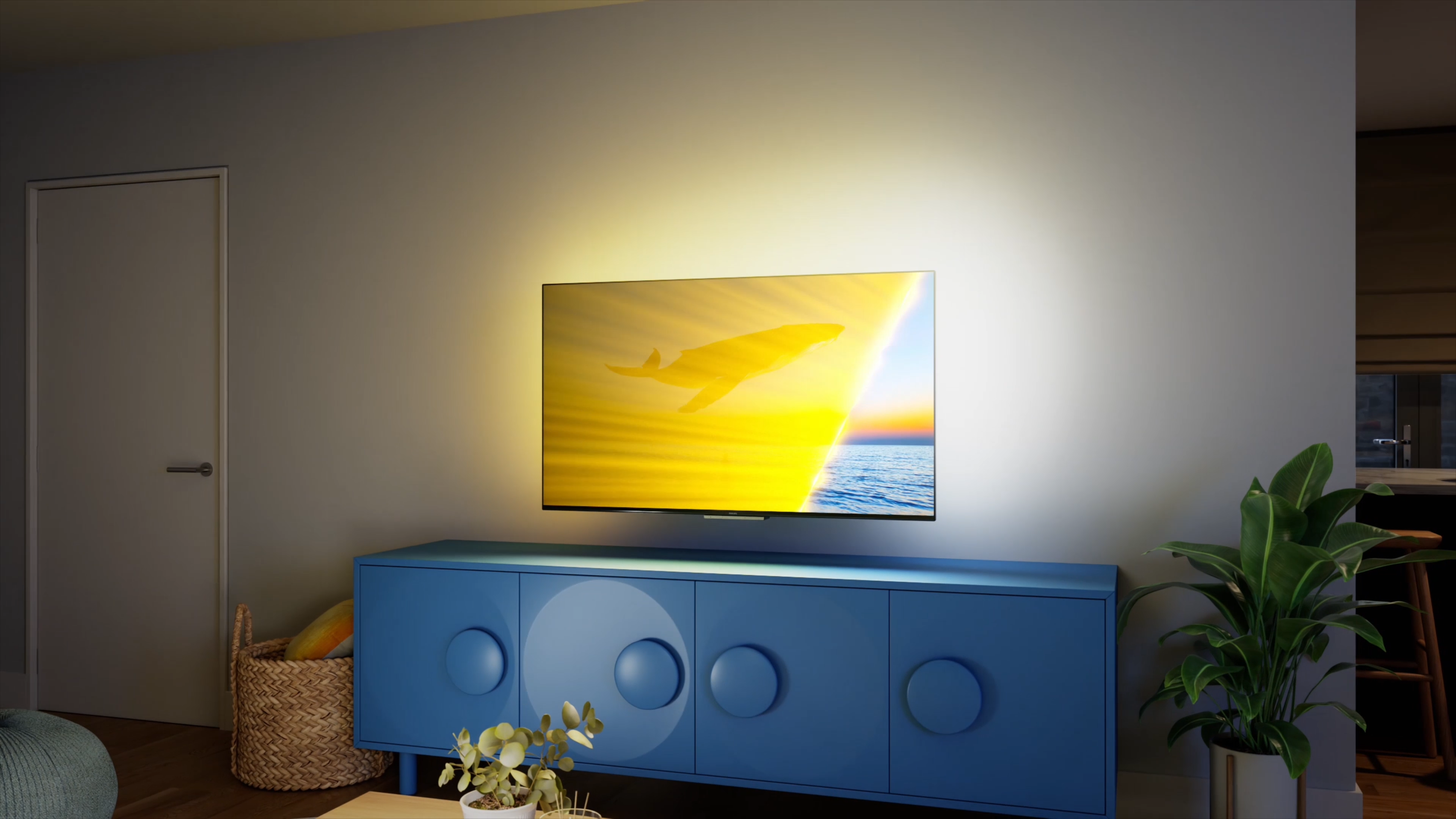 PHILIPS Ambilight 65PUS8109 4K LED Smart TV - 65 Inch Display with Pixel Precise Ultra HD, Titan OS Platform and Dolby Atmos Sound, Works with Alexa and Google Voice Assistant - Satin Chrome [Energy Class F]