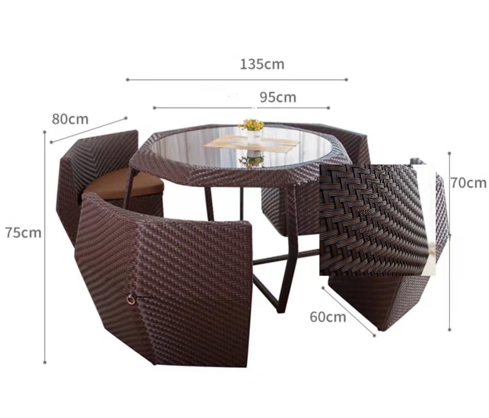 Outdoor Rattan Creative Furniture Rattan Chair Leisure Table