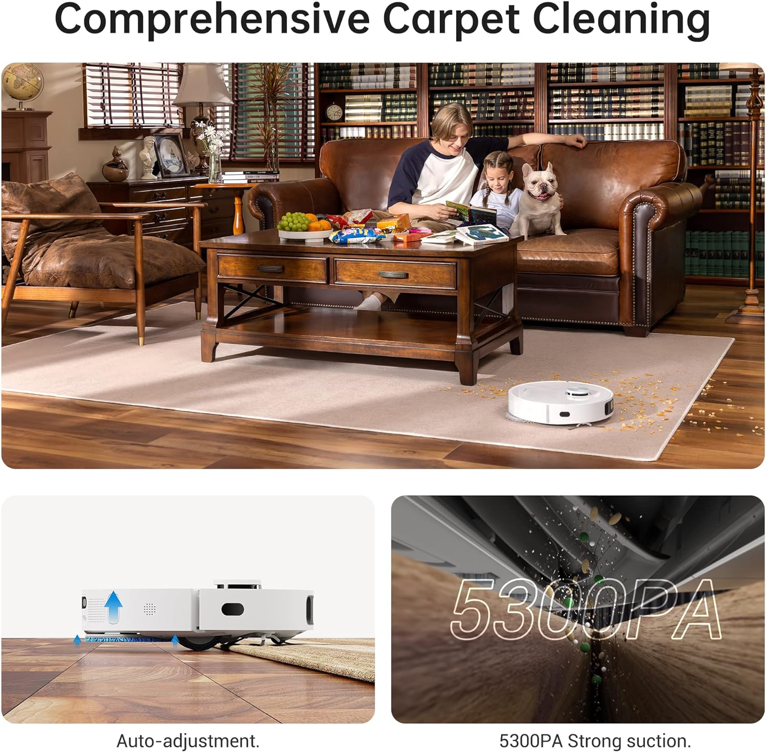 dreame L10s Ultra Robot Vacuum Cleaner with Mop, 5300Pa Robot Vacuum Cleaner Self Cleaning, Lidar Navigation, Dual Rotary Mopping, 3D Obstacle Detection, Robotic Vacuum for Hard Floor&Carpet