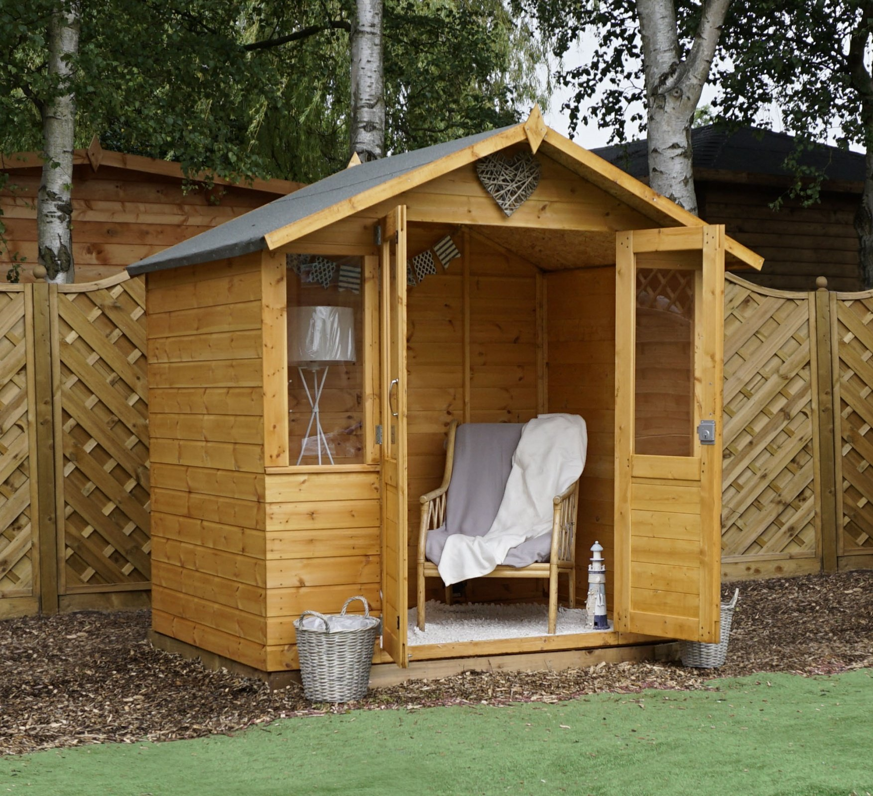 【Home&Garden】7x5 Summerhouse with Half Glazed Doors