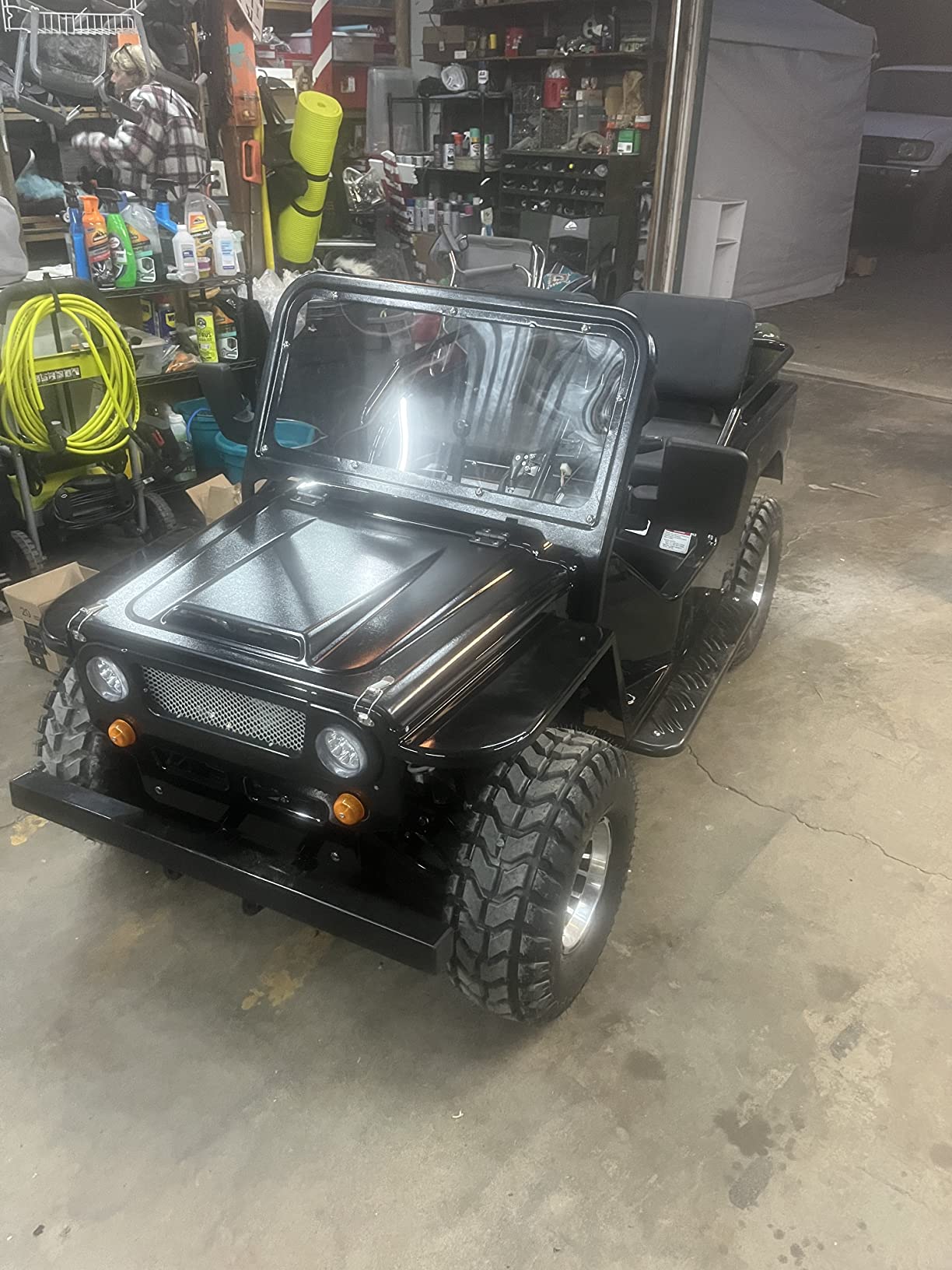 【Sports&Outdoors】X-PRO 125cc Go Kart with 3-Speed Semi-Automatic Transmission w/Reverse