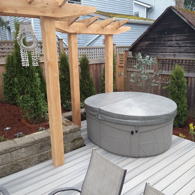 【Sports&Outdoors】Lifesmart Spas 4 - Person 13 - Jet Oval Plug And Play Hot Tub