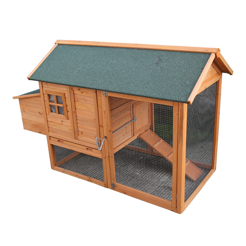 【Pet】Wholesale Outdoor Rainproof Professional Large Design Cheap Wooden Chicken Coop Hen House With Run