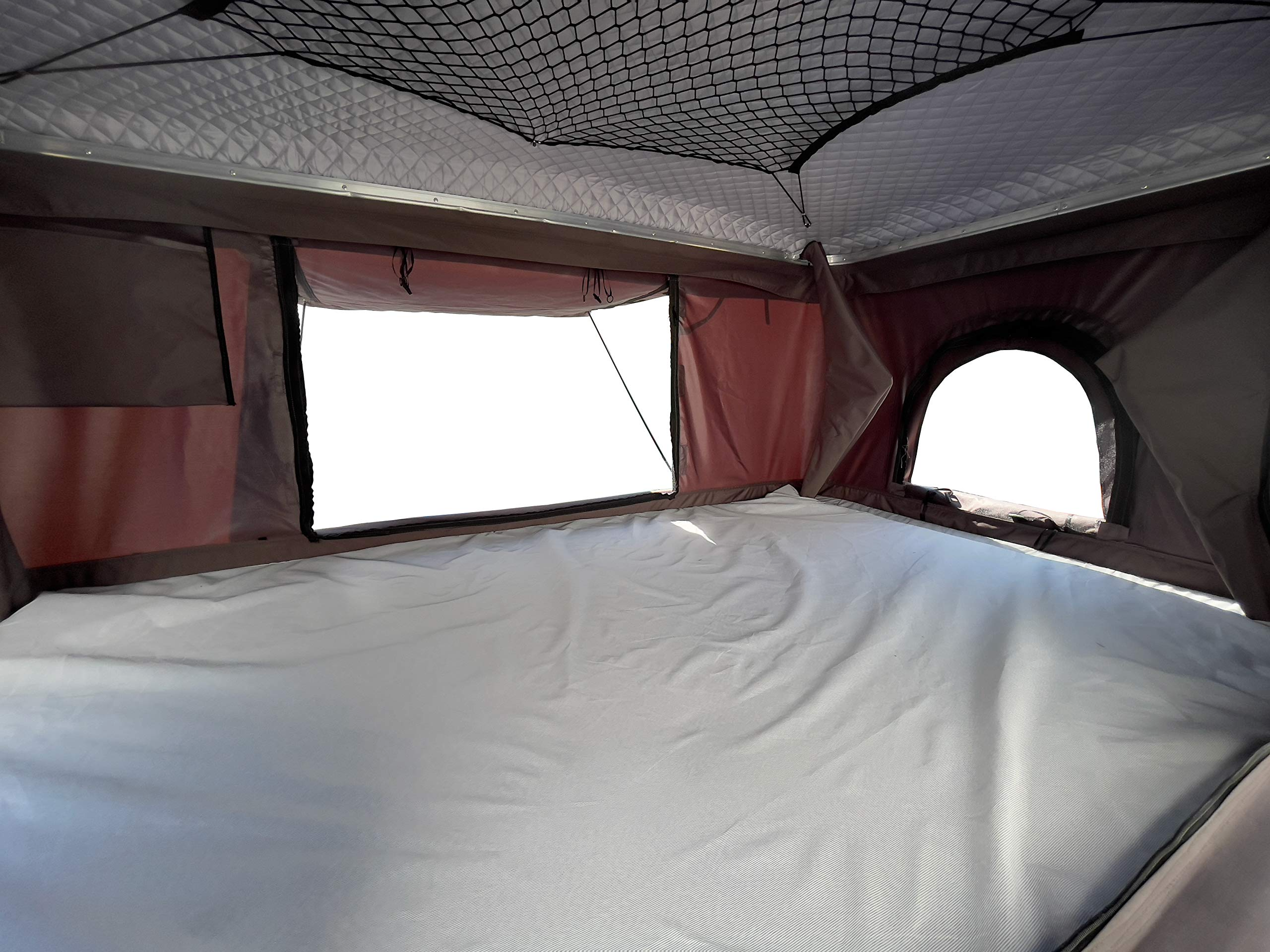 【Sports&Outdoors】Hard Shell 2-3 Person Rooftop Tent for All Season Include Ladder & Shoes Bag