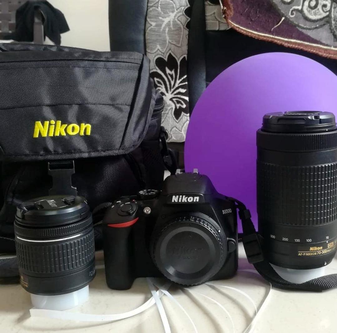 【Electronics】Nikon D3500 W/ AF-P DX NIKKOR 18-55mm f/3.5-5.6G VR Black