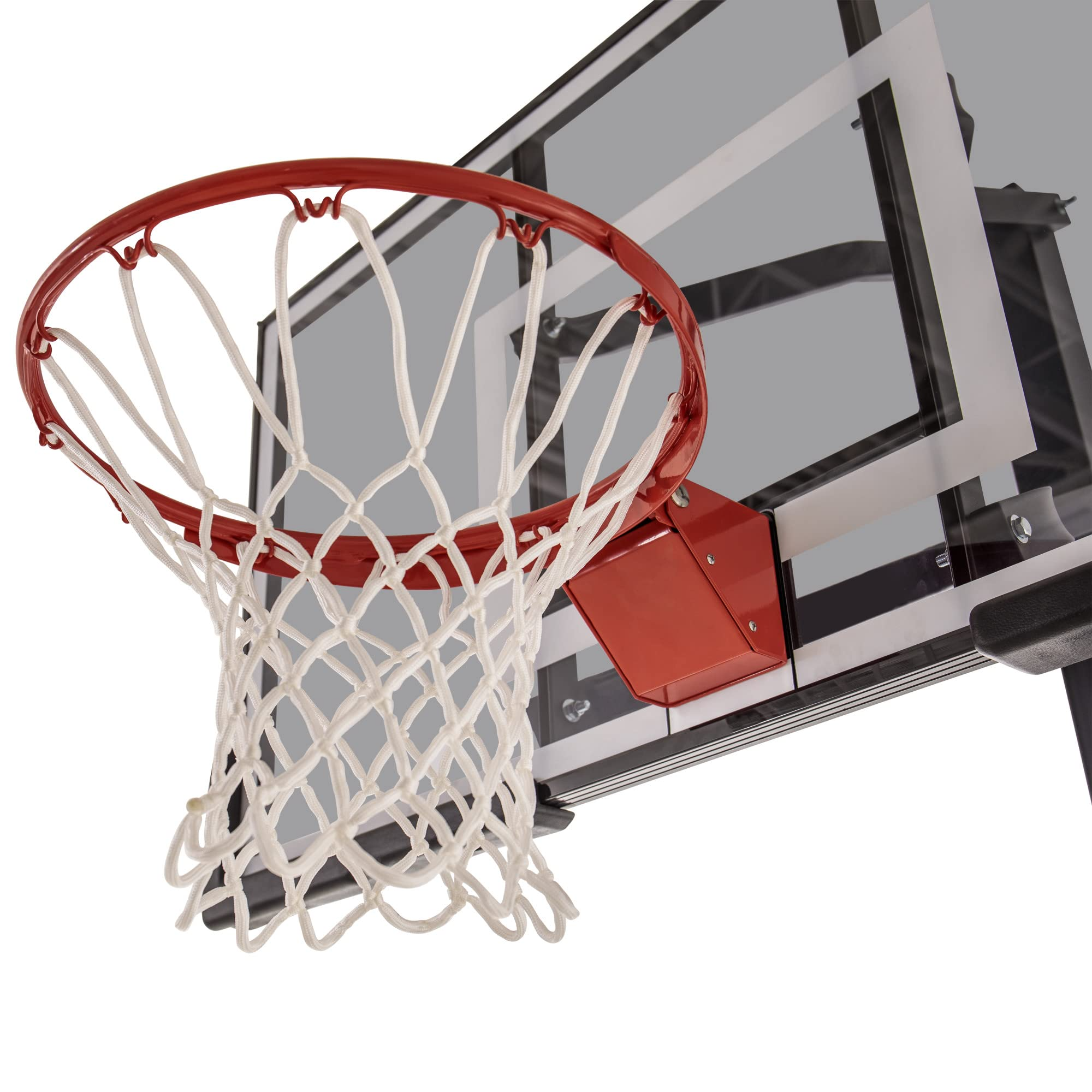 【Sports&Outdoors】Silverback In-Ground Basketball Hoop with Adjustable-Height Tempered Glass Basketball Goal Backboard