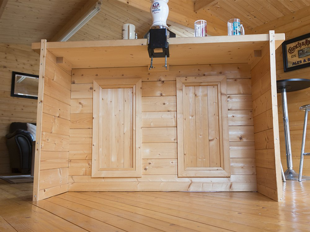 【Home&Garden】Bar Counter Man Cave Home Bar Party Lounge Wood Summer Garden Bar BBQ