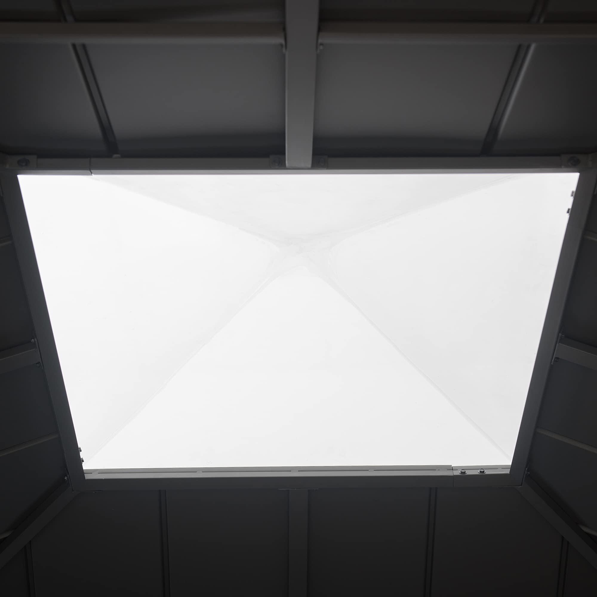 【Home&Garden】11x11 Multipurpose Studio/Hot Tub Shelter with Steel & Polycarbonate Hardtop & Mute Lock Doors