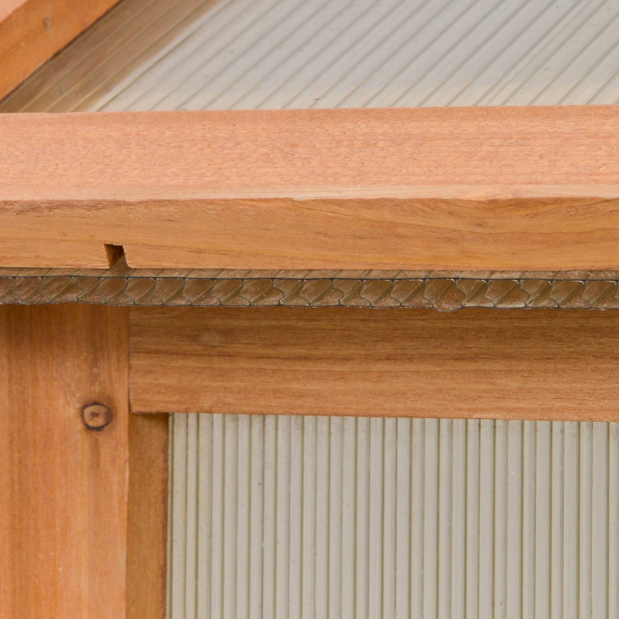 【Home&Garden】6' x 4' x 7' Polycarbonate Greenhouse, Walk-in Hot House Kit, Hobby Greenhouse with Lockable Door