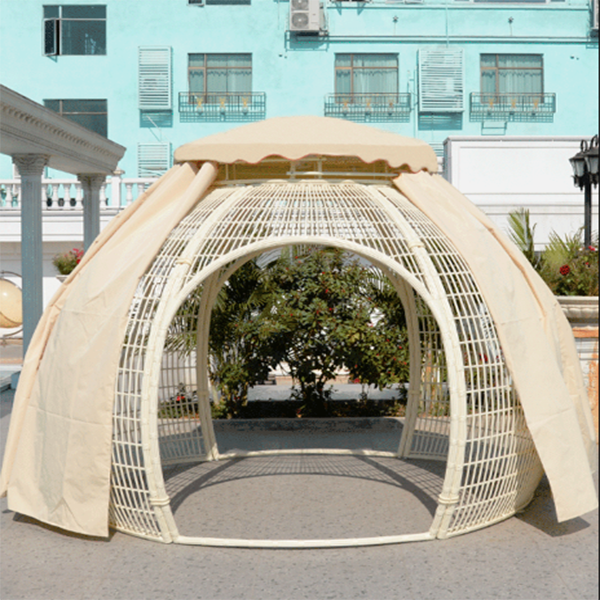 【Home&Garden】OUTDOOR TERRACE RATTAN AWNING TENT GAZEBO