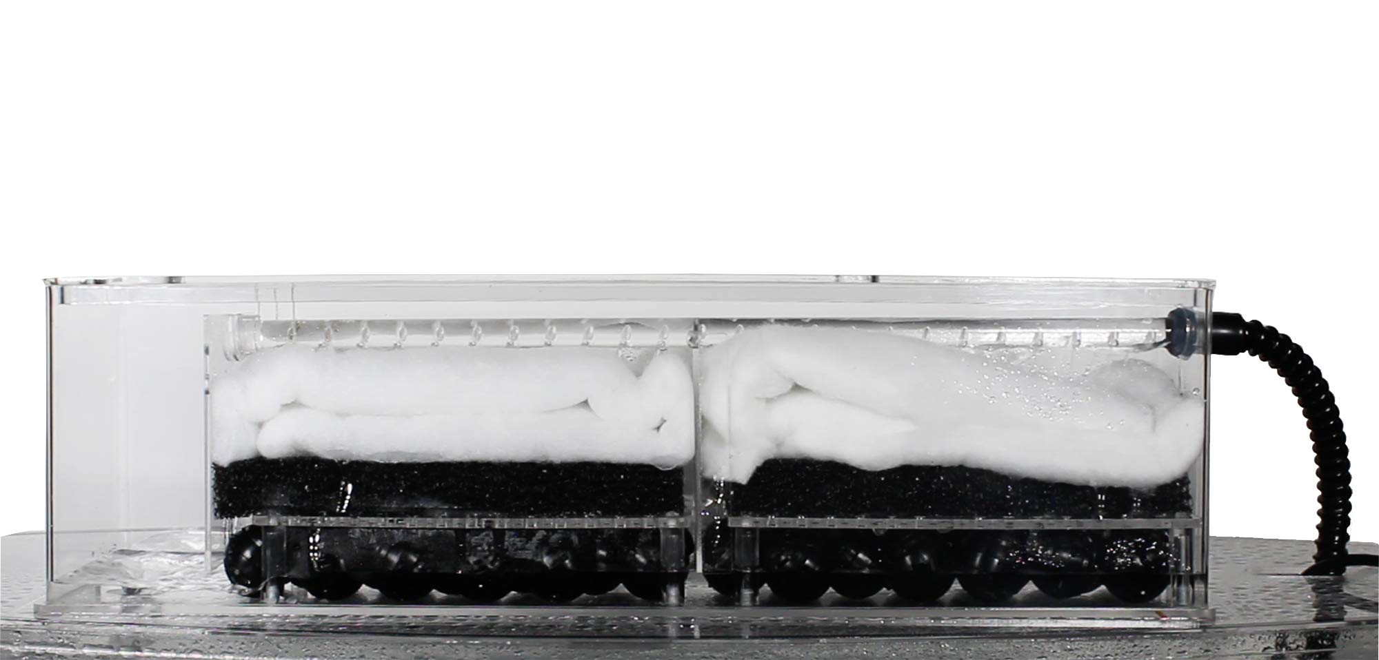 【Pet】Water World Luxury Large Bow Front Acrylic Aquarium with Built-in Stand & Storage Top - 360° View