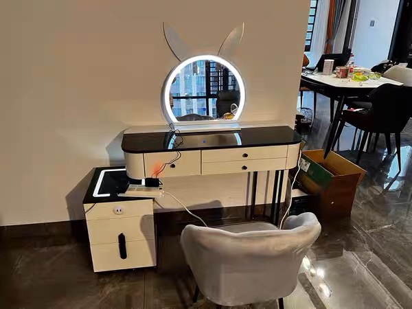 Smart Wireless Charging Dresser Simple Multifunctional Makeup Table