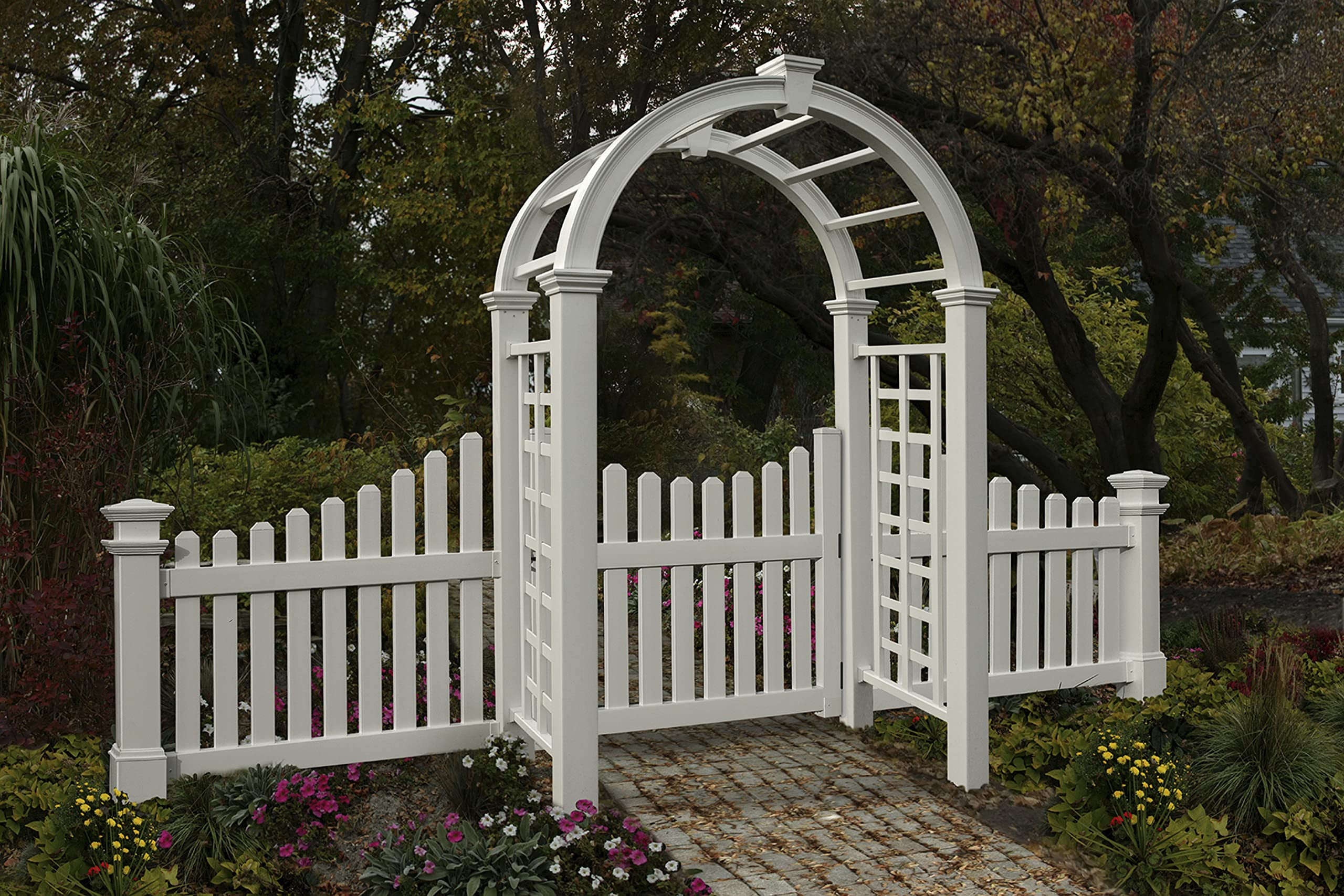 【Home&Garden】102.25 x 60 x 28 inches Nantucket Legacy Arbor, White
