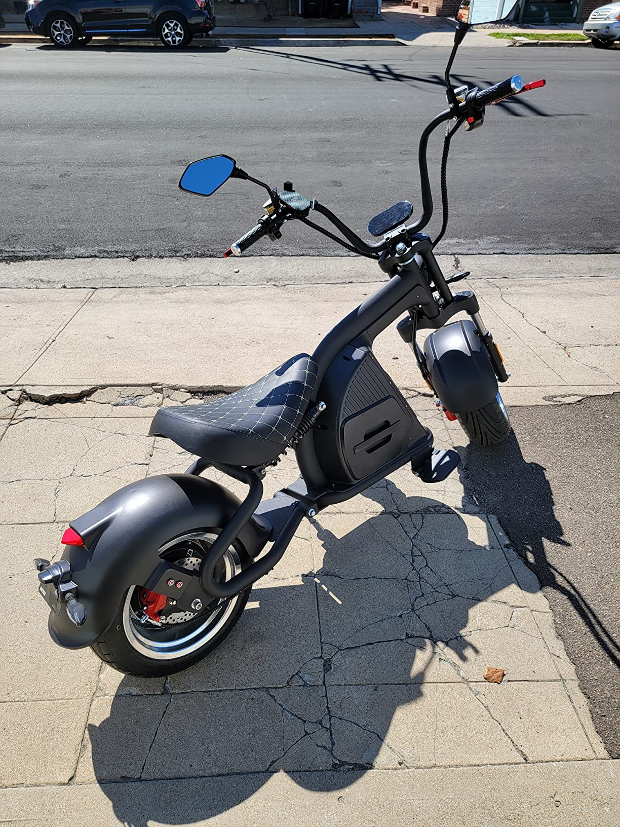 【Sports&Outdoors】Eahora M8 2000W 37MPH Electric Moped for Adults Street Legal, 60V 30Ah