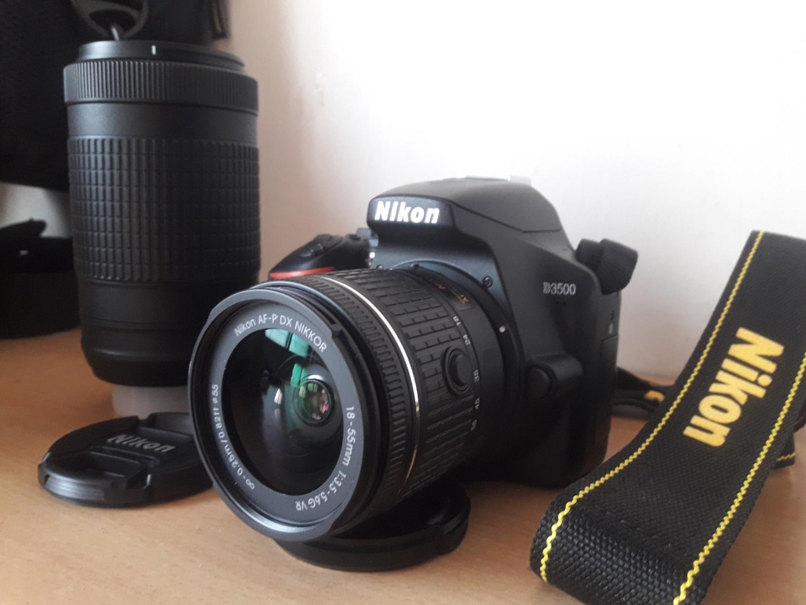 【Electronics】Nikon D3500 W/ AF-P DX NIKKOR 18-55mm f/3.5-5.6G VR Black