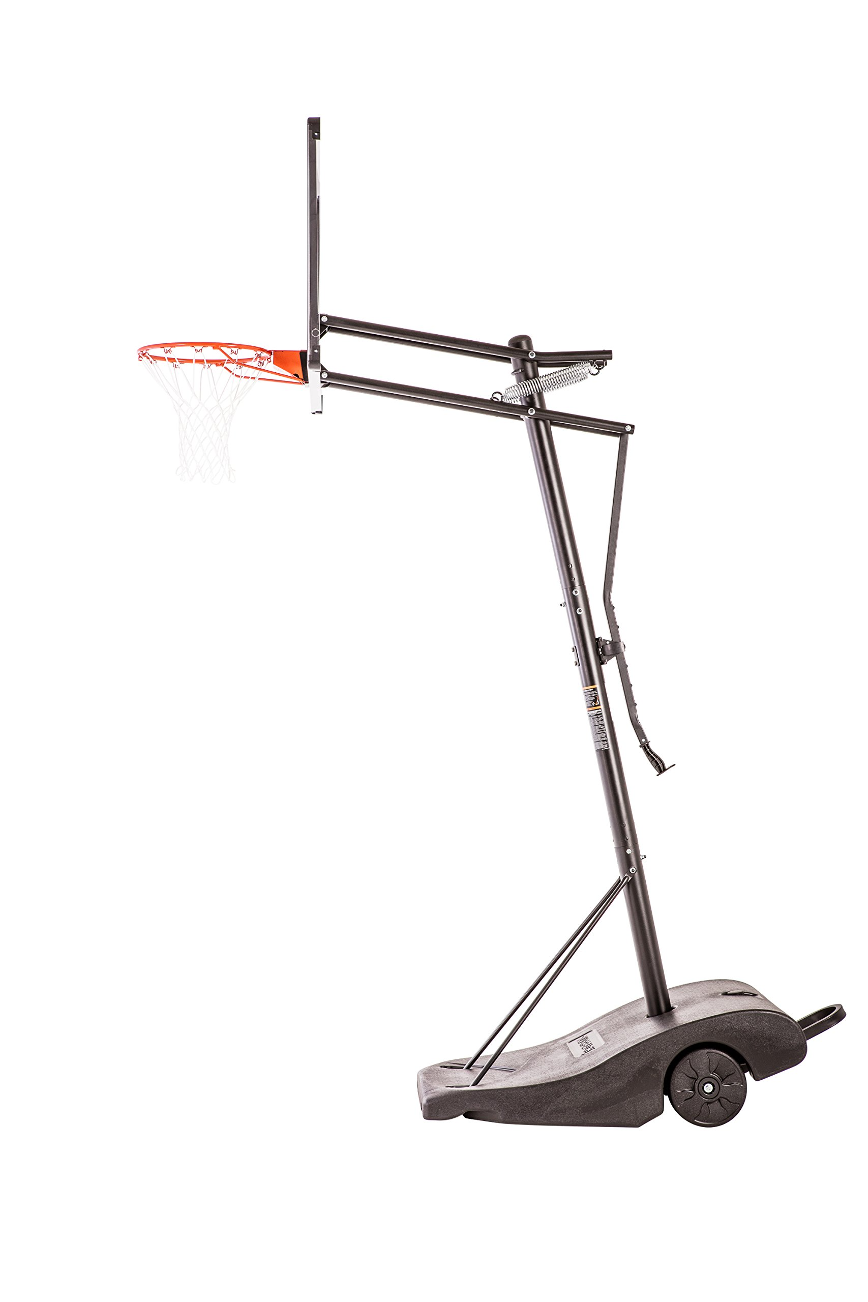 【Sports&Outdoors】Portable Height-Adjustable Basketball Hoop Assembles in 90 Minutes - Easy Lift & Roll Basketball Goal