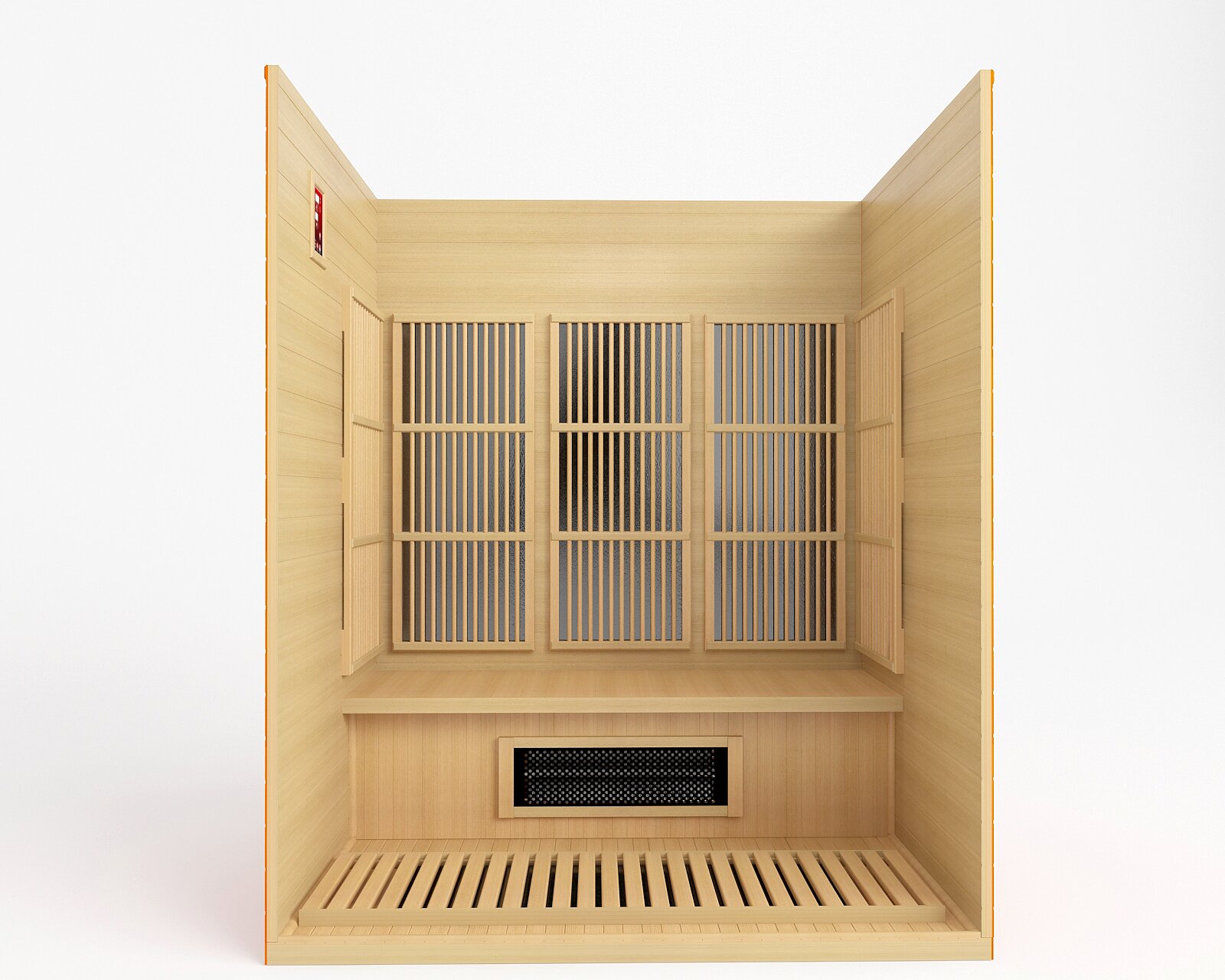 【Sports&Outdoors】Dynamic Infrared Maxxus 3 - Person Indoor Bluetooth Compatible FAR Infrared Sauna in Hemlock