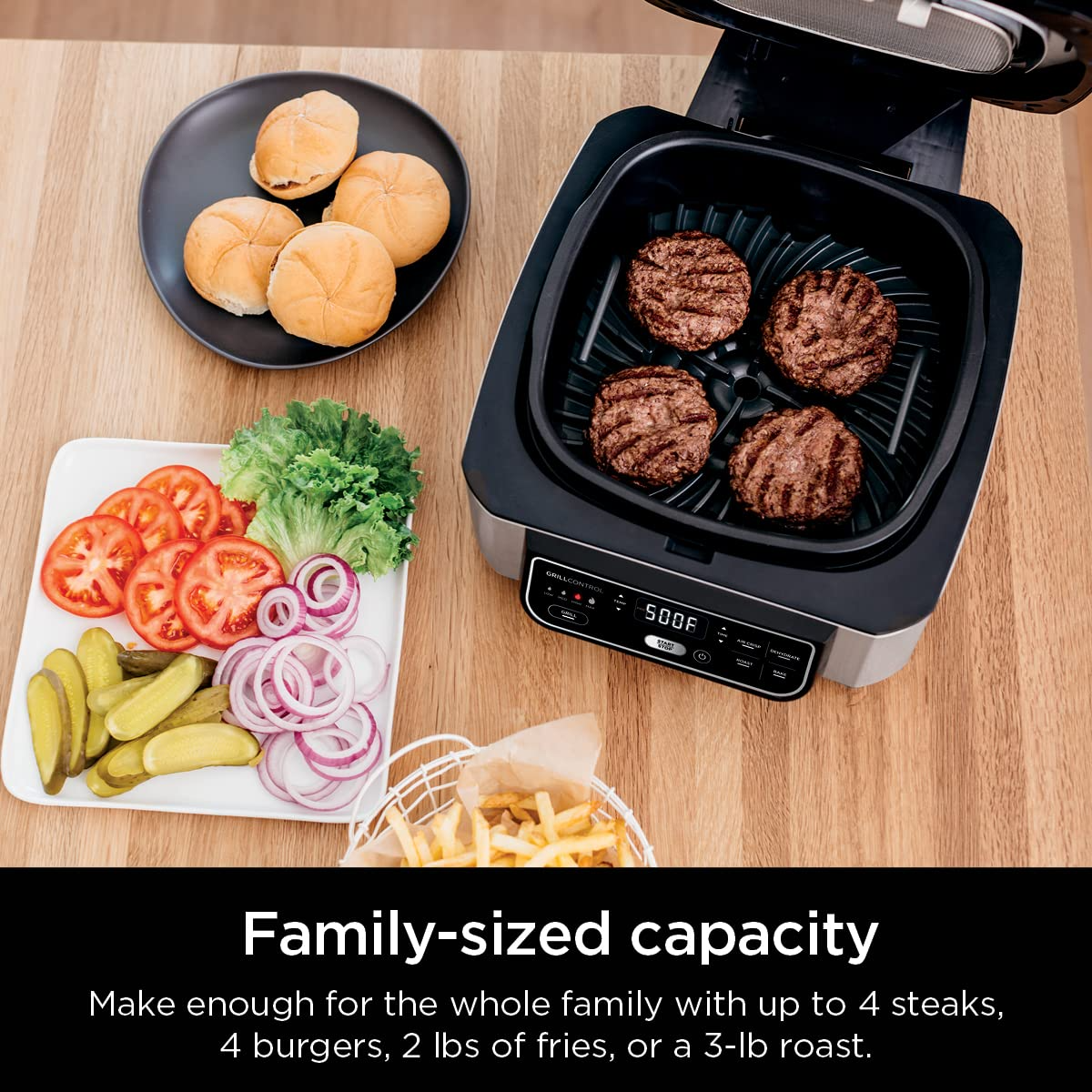 【Appliances】Ninja AG301 Foodi 5-in-1 Indoor Grill with Air Fry, Roast, Bake & Dehydrate