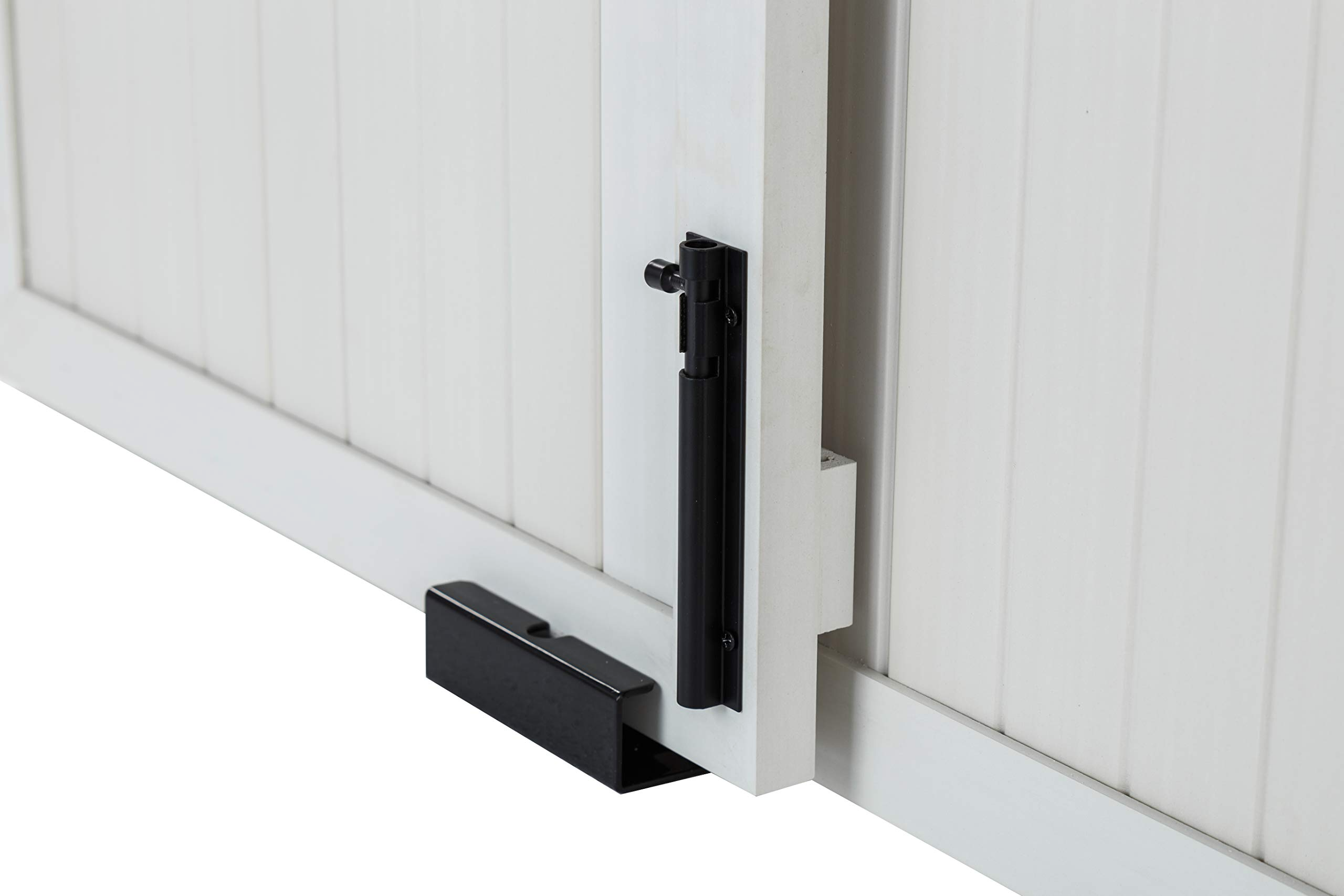 【pet】Homestead Sliding Barn Door Furniture Style Dog Crate - Antique White, Extra Large