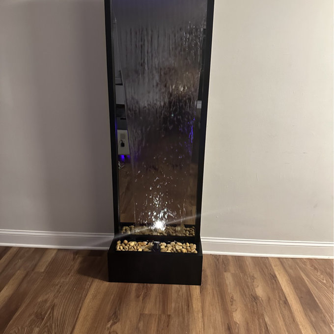 【Décor】Statesboro Metal Mirror Fountain with Light