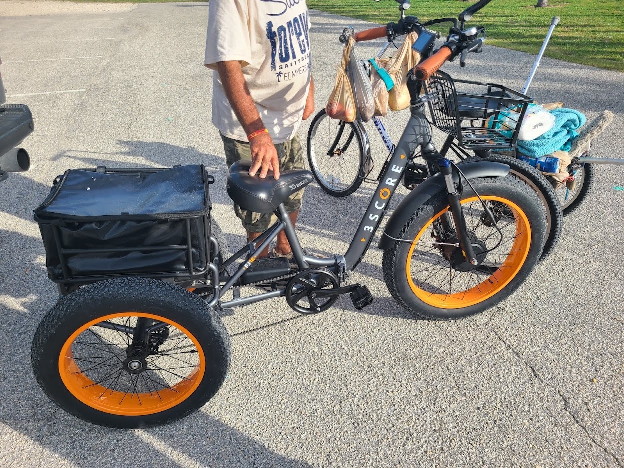 Electric Fat Trike 750W Motor & 48V Lithium Rechargeable Battery - Etrike 24 Inch Fat Tire