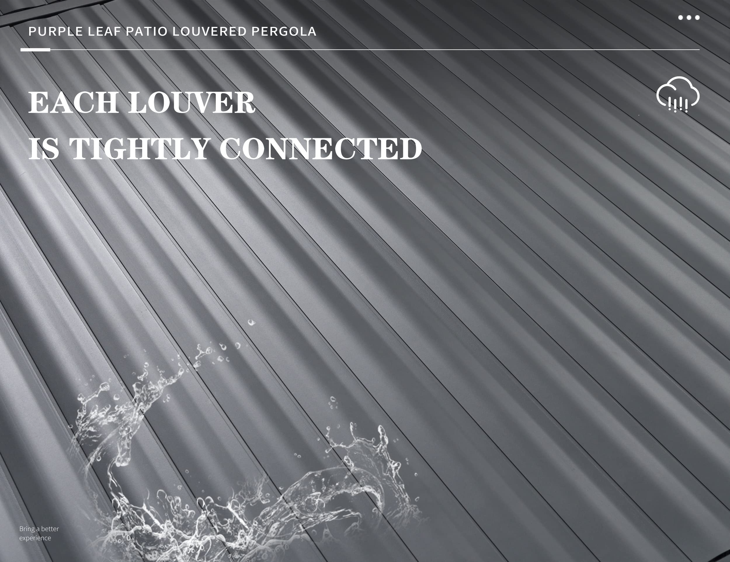 【Home&Garden】11.5'x17.7' Outdoor Louvered Pergola with Adjustable Hardtop Gazebo Sun Shade Patio