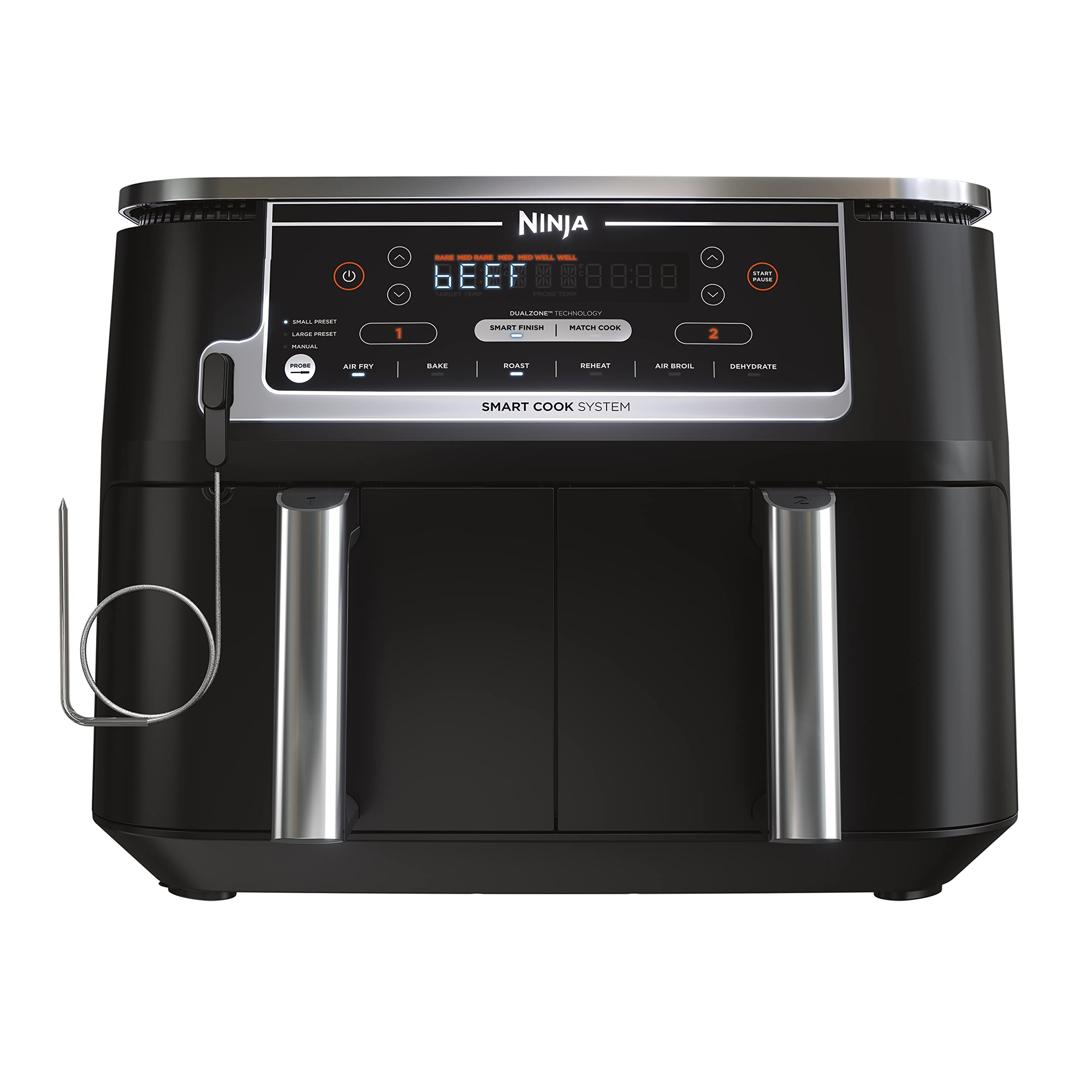 【Electronics】【BS】Ninja DZ201 Foodi 8 Quart 6-in-1 DualZone 2-Basket Air Fryer with 2 Independent Frying Baskets