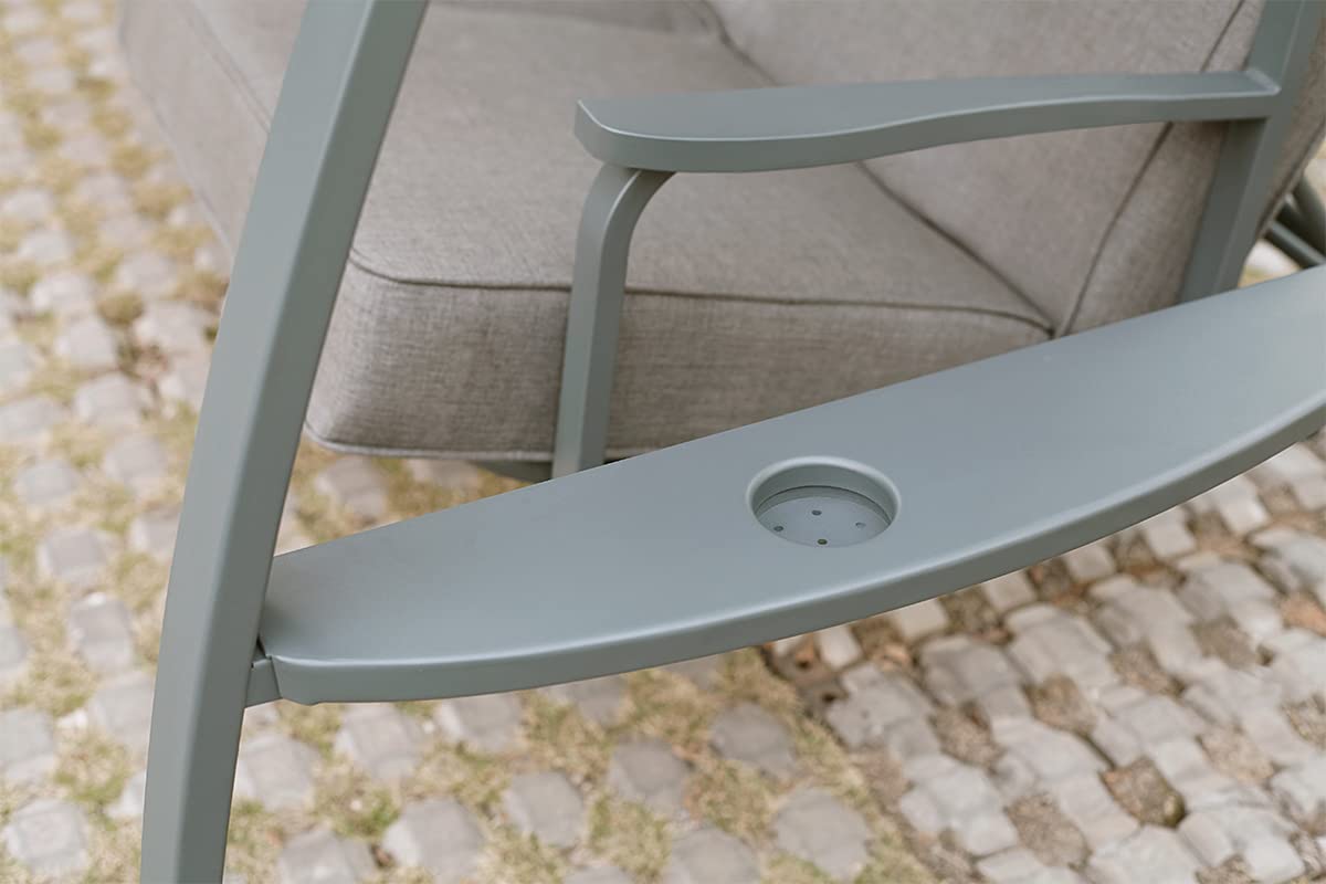 【Home&Garden】【BS】3 Person Patio Swinging Bench Chair 3-Seat Daybed Porch Swing Seater Outdoor Porch Swing