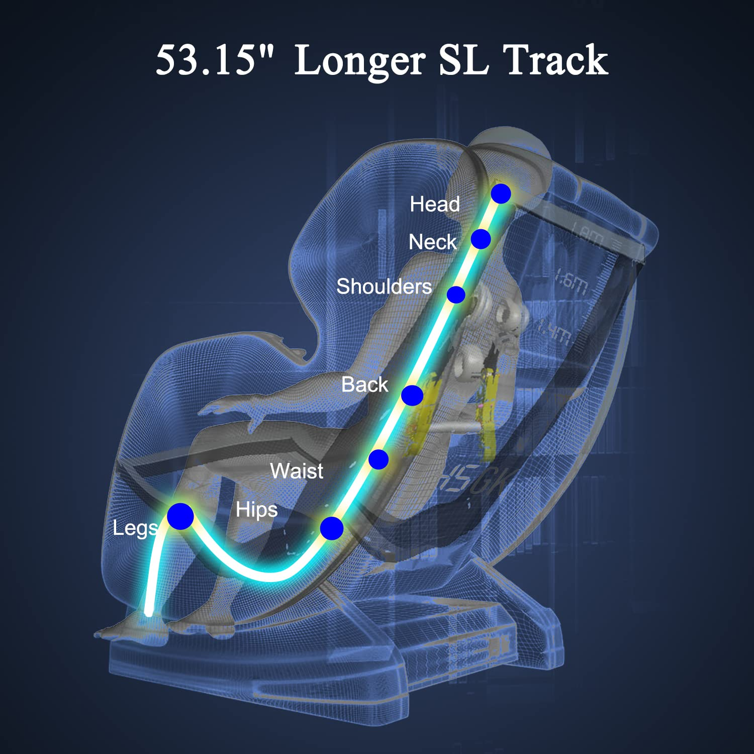 【Furniture】Massage Chair,Zero Gravity SL Track Massage Chairs, Full Body Shiatsu Massage Chair Recliner