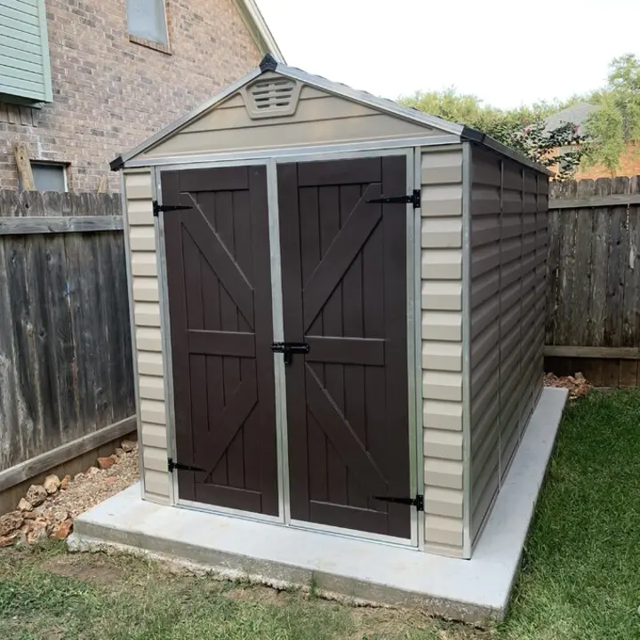 6 ft. Width X 10 feet. D plastic storage shed. 《NO8》
