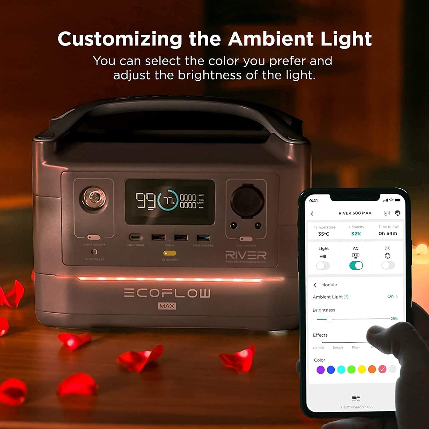 【Appliances】Portable Power Station RIVER Max, 576Wh Backup Lithium Battery with 2 x 600W AC Outlets