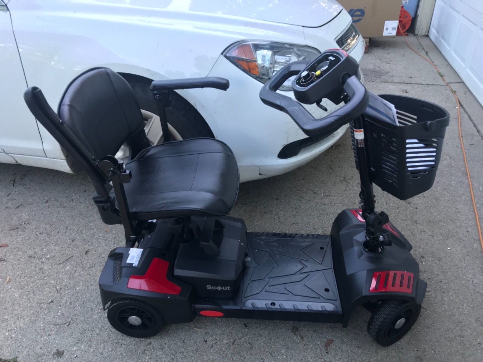 【Sports&Outdoors】Drive Medical Drive Medical Scout Compact Travel Power Scooter, 4 Wheel