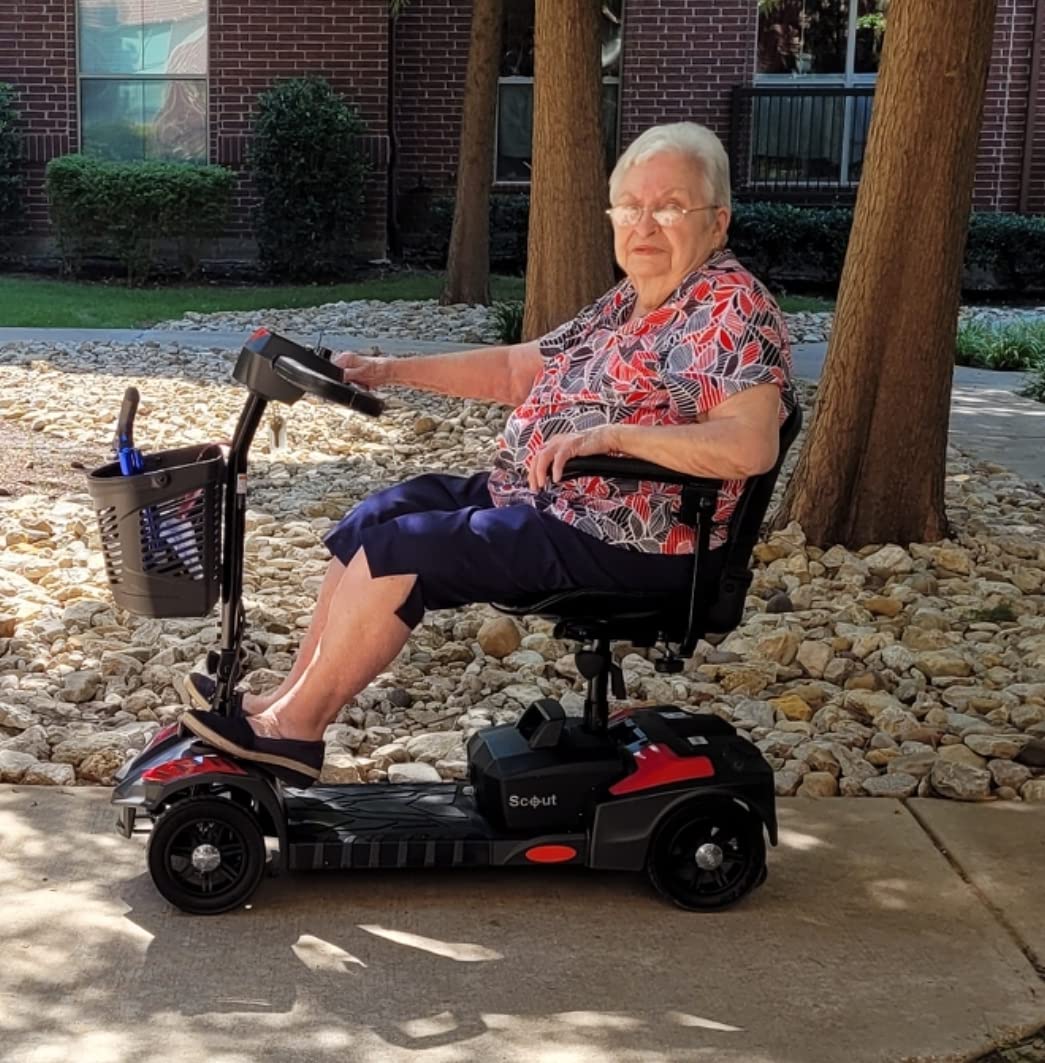 【Sports&Outdoors】Drive Medical Drive Medical Scout Compact Travel Power Scooter, 4 Wheel