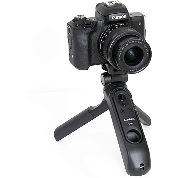 Canon EOS M50 Mark II Content Creator Kit, Mirrorless 4K Vlogging Camera Kit Includes EF-M 15-45mm Lens, Tripod Grip, Stereo Microphone《NO8》