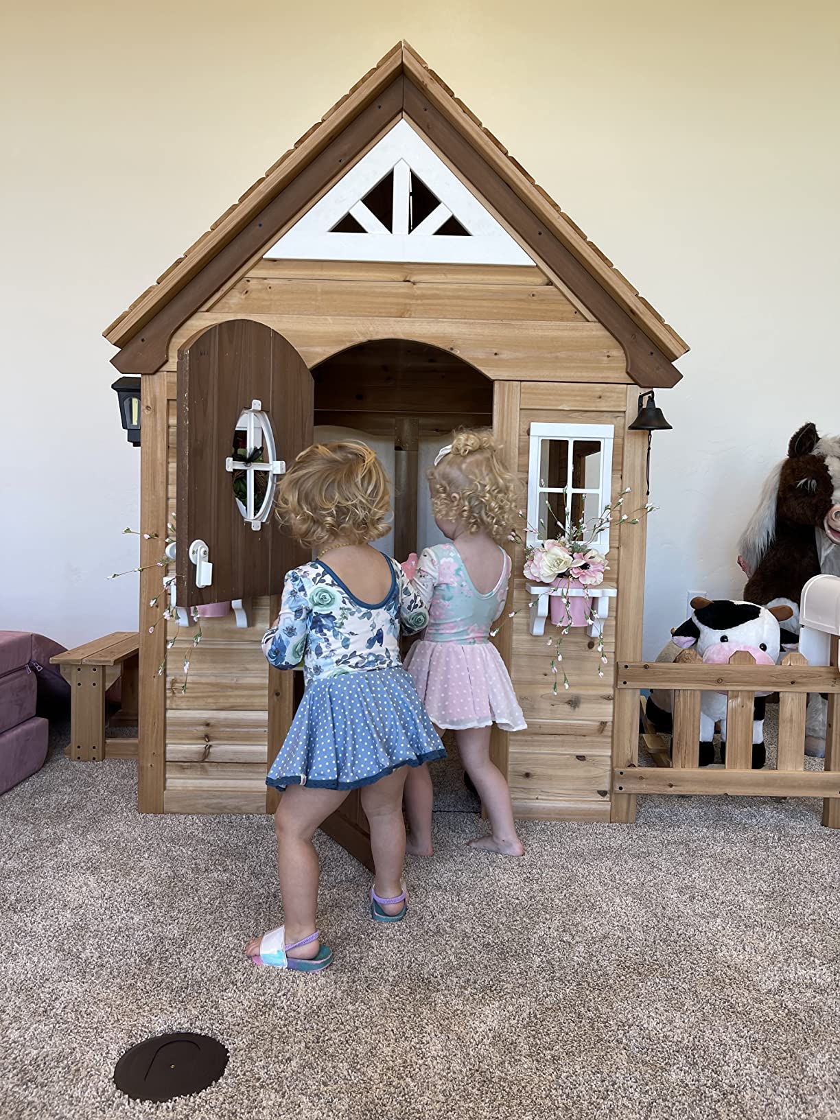 【Baby&Kids】Aspen All Cedar Outdoor Wooden Playhouse
