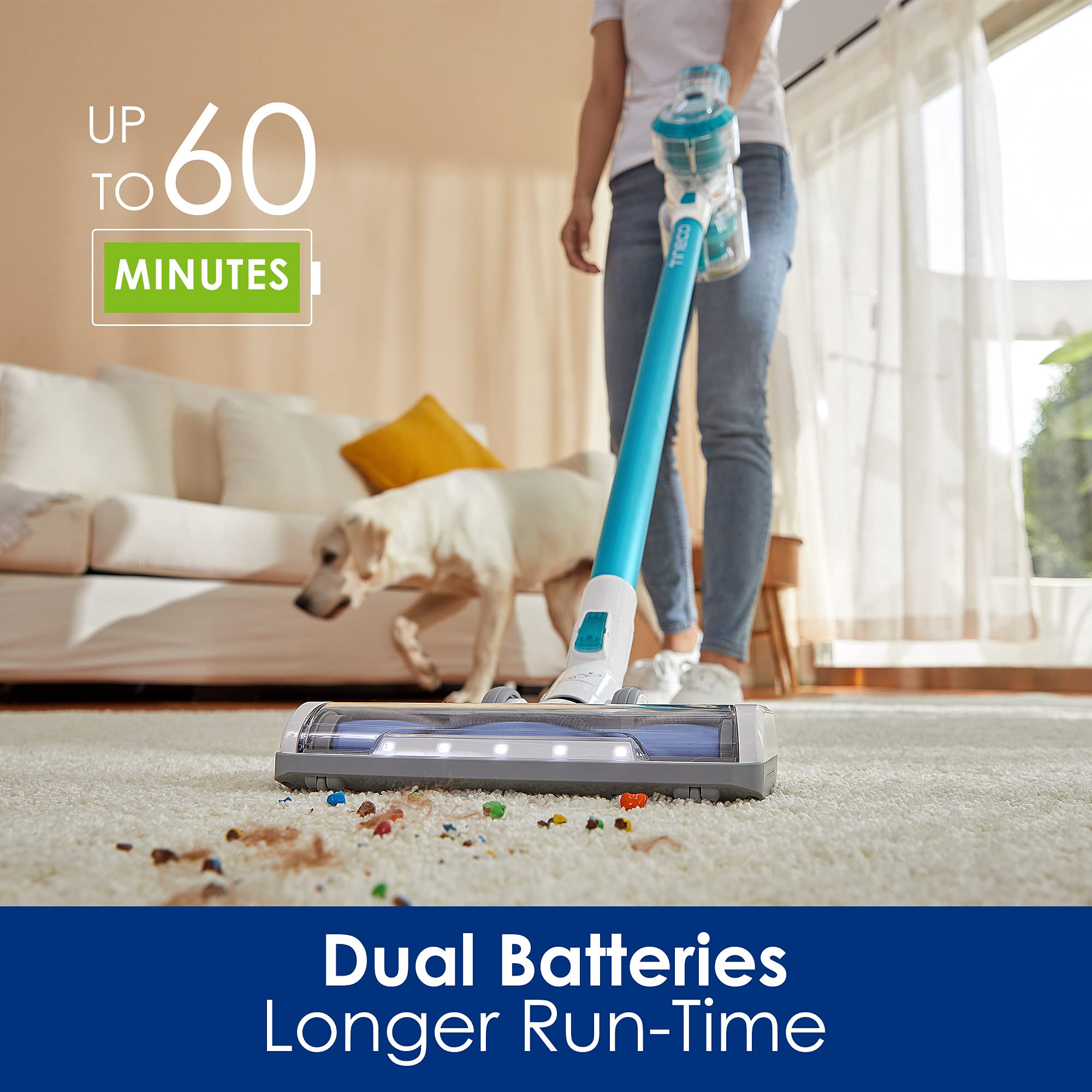 【Appliances】Cordless Stick Vacuum Cleaner, Lightweight, Quiet, Powerful Suction,Three Power Modes