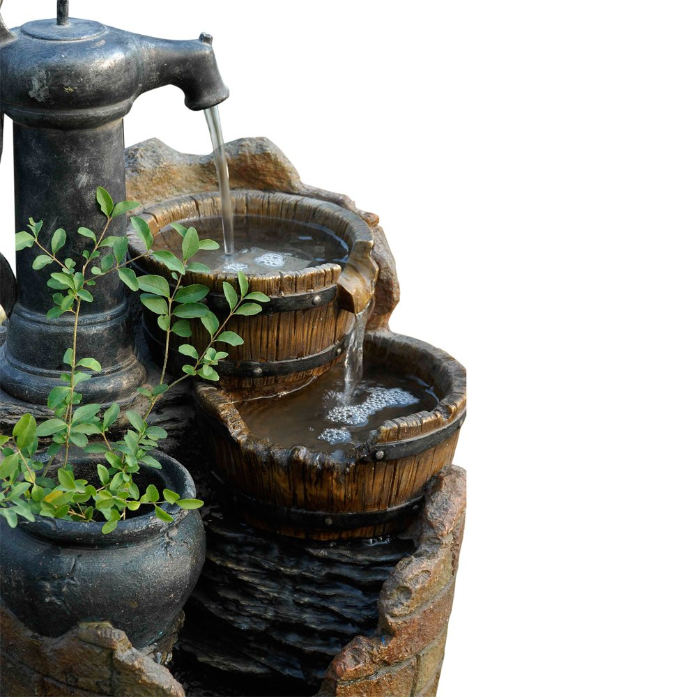 【Décor】Jeco Glenville Water Pump Cascading Water Fountain